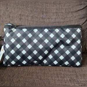 NWT Lug Boxer Packable Duffel Bag in Gingham Black